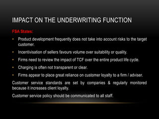 Underwriting Function Ch 1 & 2 underwriting management | PPTX