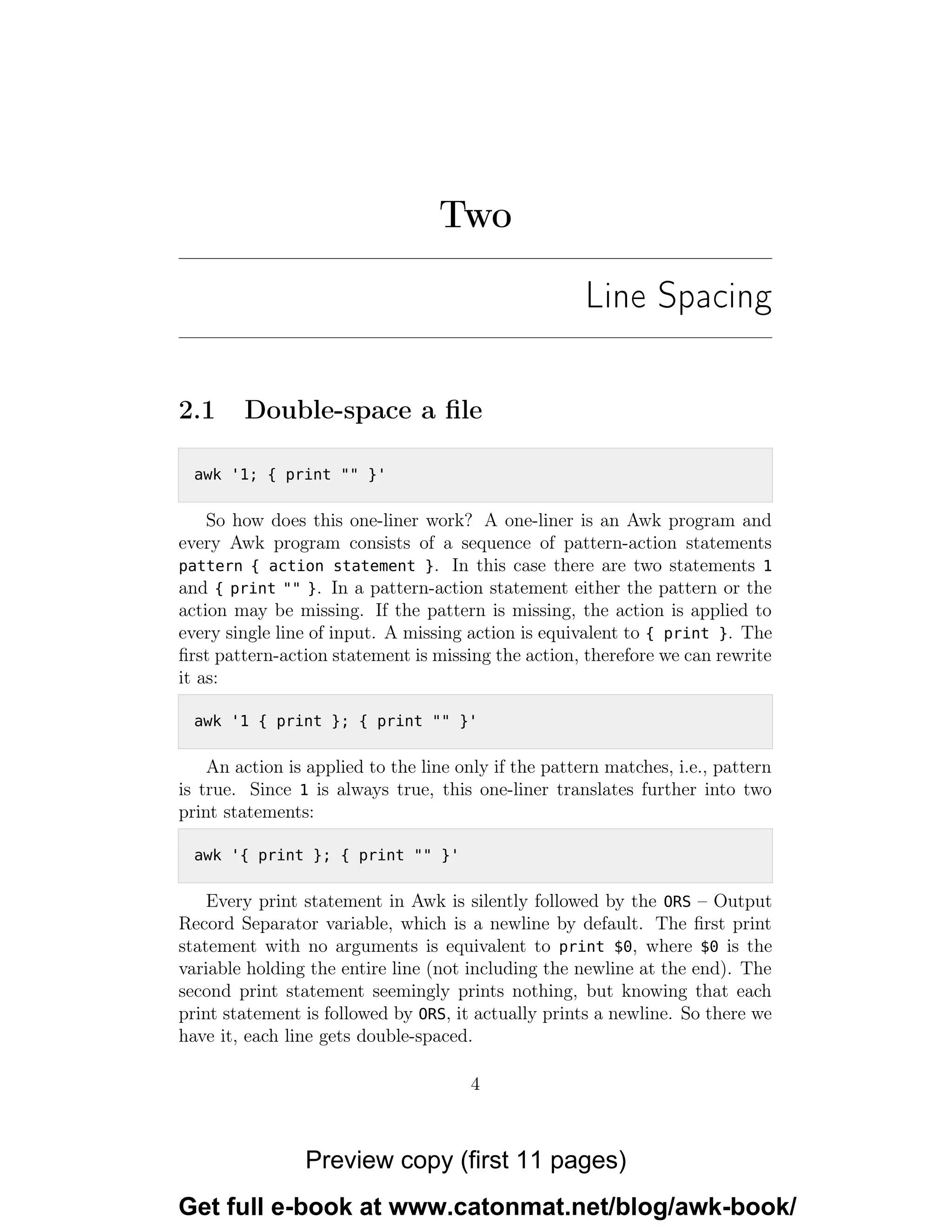Awk unix utility explained pdf