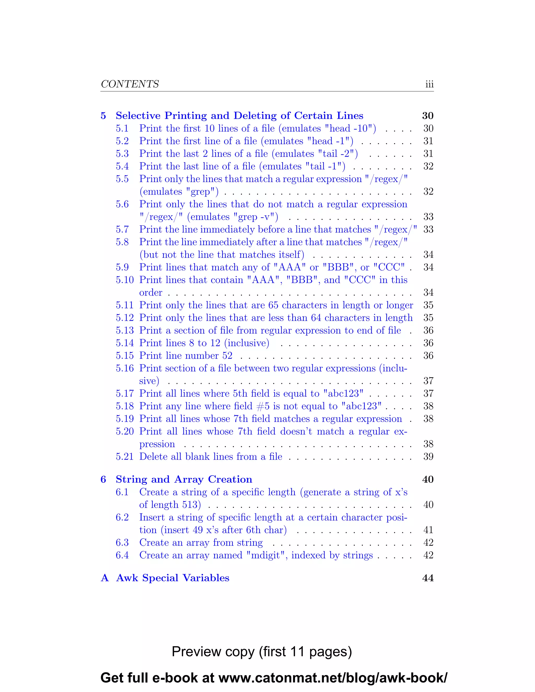 Awk unix utility explained pdf