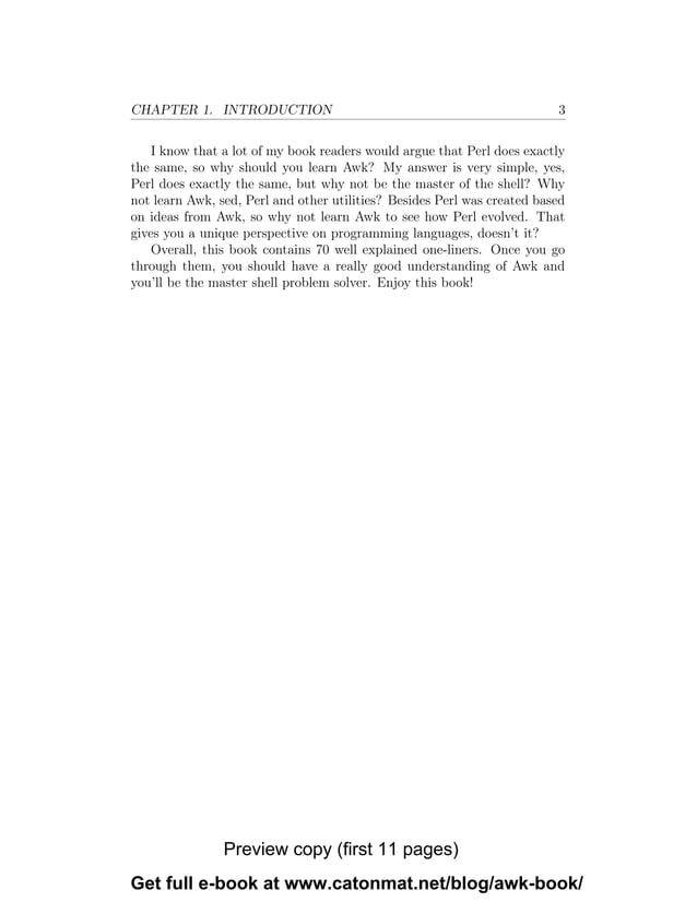 Awk unix utility explained pdf