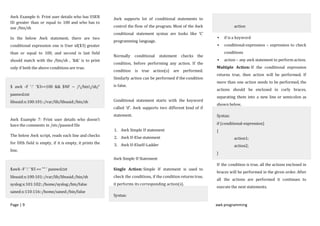 Awk programming | DOCX