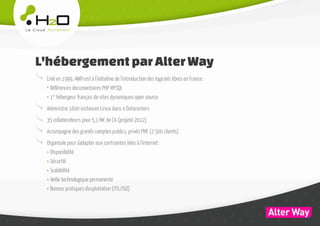 H2O, le Cloud par Alter Way