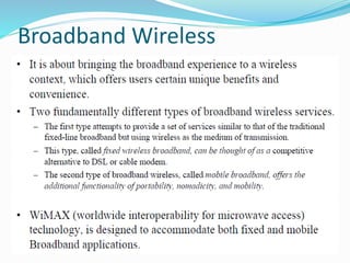 Broadband Wireless
 