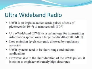 Ultra Wideband Radio
 