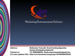 Marketing Entertainment Solution
 