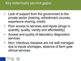 Key gaps identified in veterinary service delivery