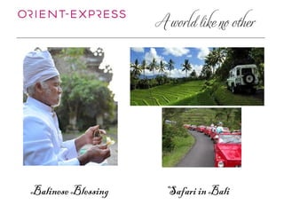 Balinese Blessing   Safari in Bali
 