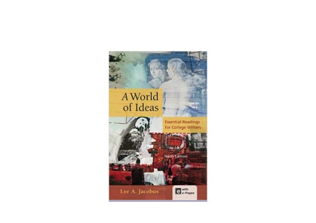 ~[FREE] LIBRARY~ A World of Ideas Essential Readings for College Writ…