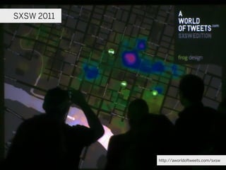 SXSW 2011




            http://aworldoftweets.com/sxsw
 
