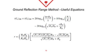 Ground Reflection Range Method –Useful Equations
19
 