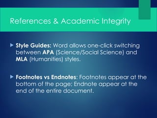 Advanced Word Processing Theory and Concepts | PPTX