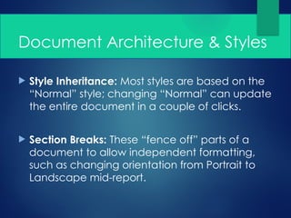 Advanced Word Processing Theory and Concepts | PPTX
