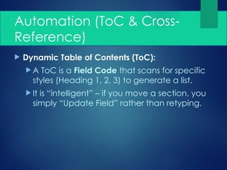 Advanced Word Processing Theory and Concepts | PPTX