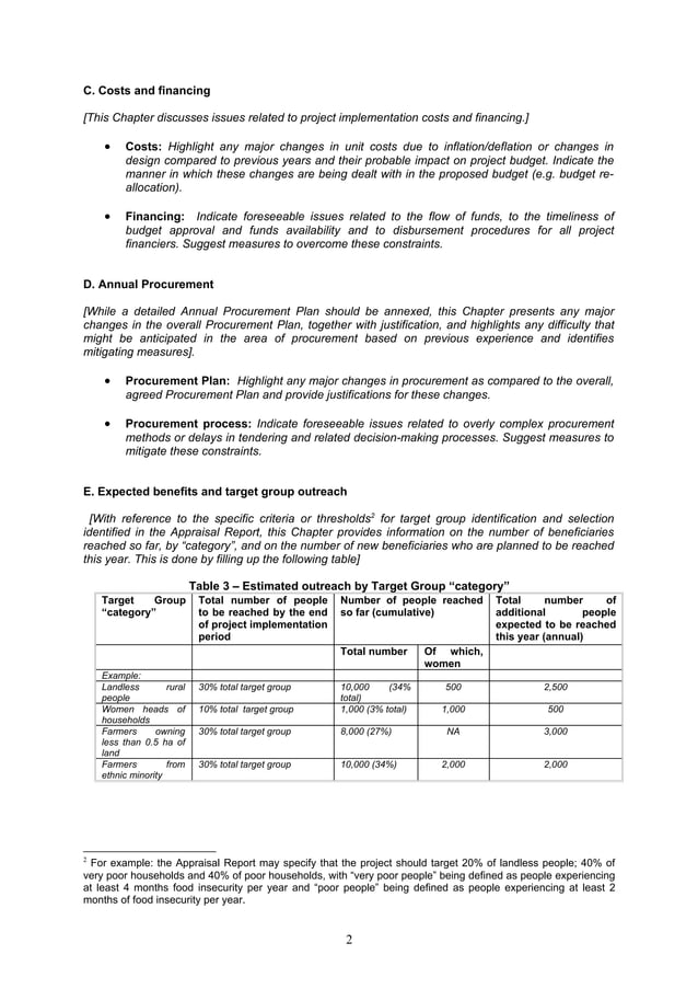 Annual Work Plan & Budget - Part 1 | DOC | Business Accounting ...