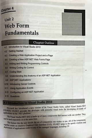 Advanced Web Programming Chapter 4