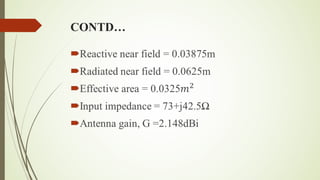 Half wavelength dipole antenna | PPT