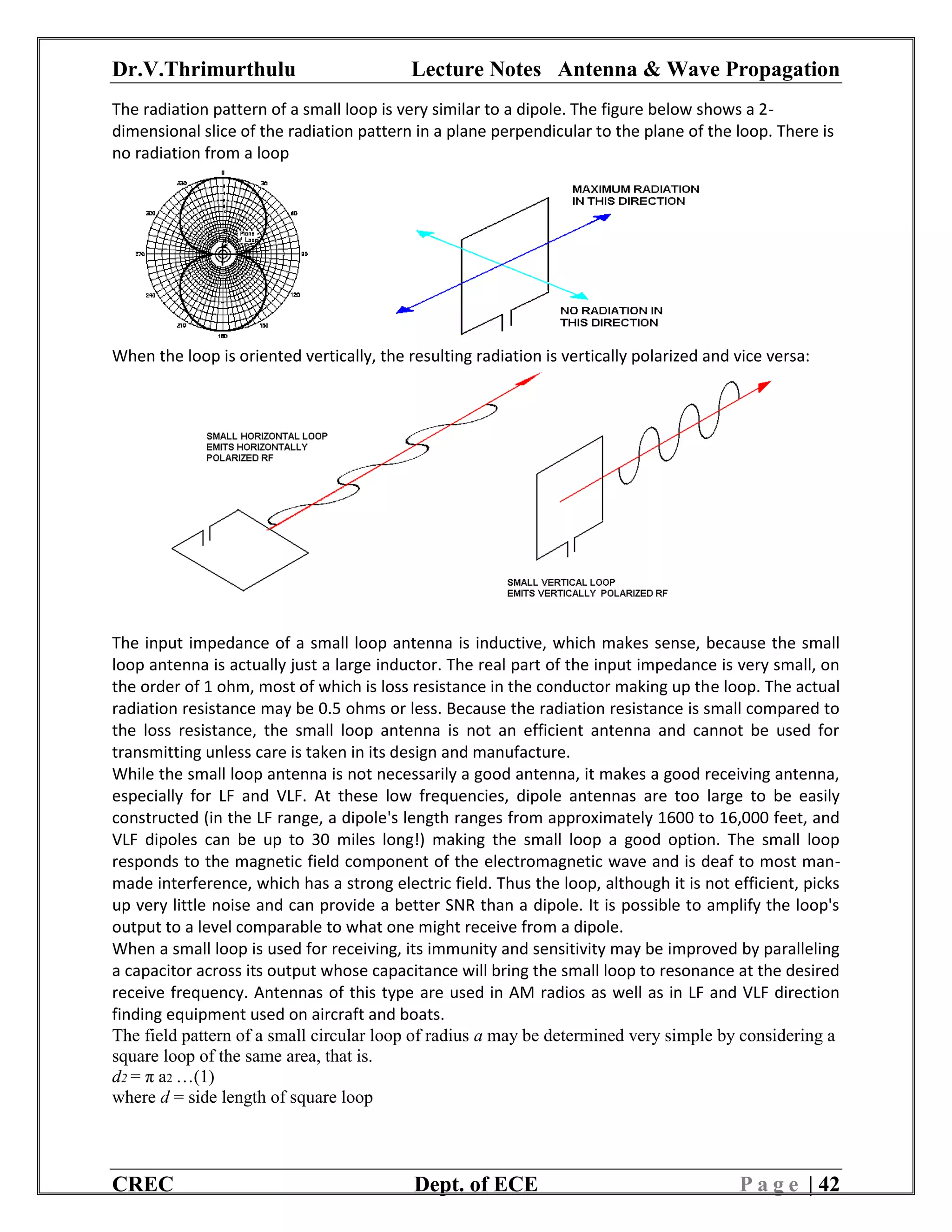 Propagation Pattern Delta Loop Awp lecture notes | PDF