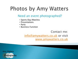 Photos by Amy Watters Need an event photographed? ,[object Object]
