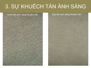 Trước khi ánh sáng khuếch tán Sau khi ánh sáng khuếch tán
3. SỰ KHUẾCH TÁN ÁNH SÁNG
 