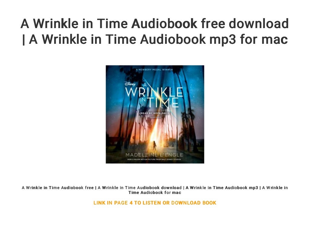 A Wrinkle In Time Audiobook Free Download
