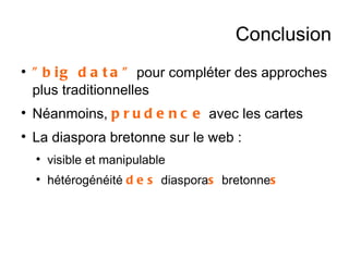 Afterwork de la recherche ; la cartographie de la diaspora bretonne