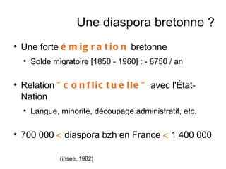 Afterwork de la recherche ; la cartographie de la diaspora bretonne
