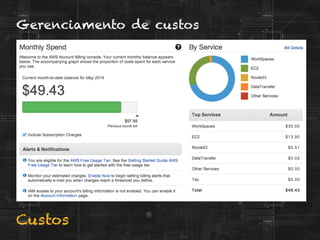 Custos
Gerenciamento de custos
 