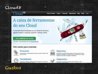 h?ps://app.cloud8.com.br/tokens/coupon	
  
	
  
no	
  campo	
  código,	
  coloca	
  esse:	
  
ELITE-­‐888	
  
Custos
Cloud8
 
