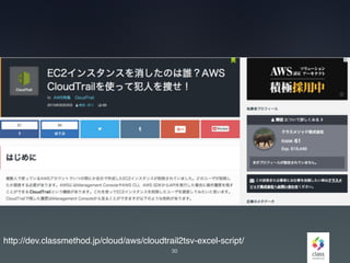 30
http://dev.classmethod.jp/cloud/aws/cloudtrail2tsv-excel-script/
 