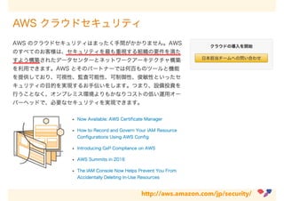 http://aws.amazon.com/jp/security/
 