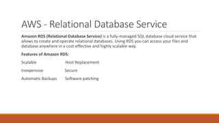 Aws- Amazon Web Services | PPTX