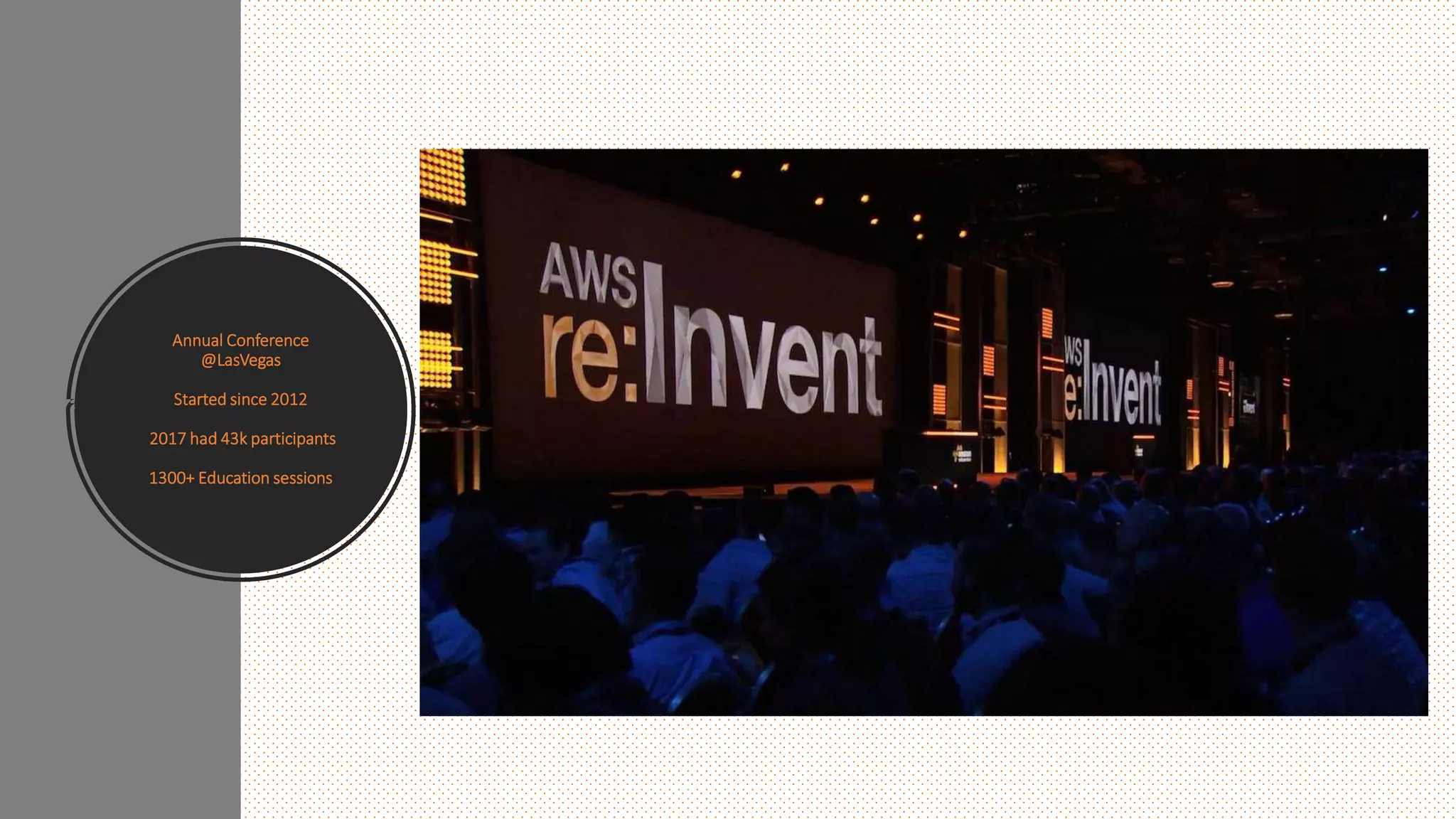 Annual Conference
@LasVegas
Started since 2012
2017 had 43k participants
1300+ Education sessions
 