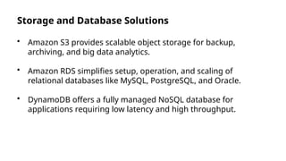 Amazon Web Services provides on-demand cloud computing platforms to ...