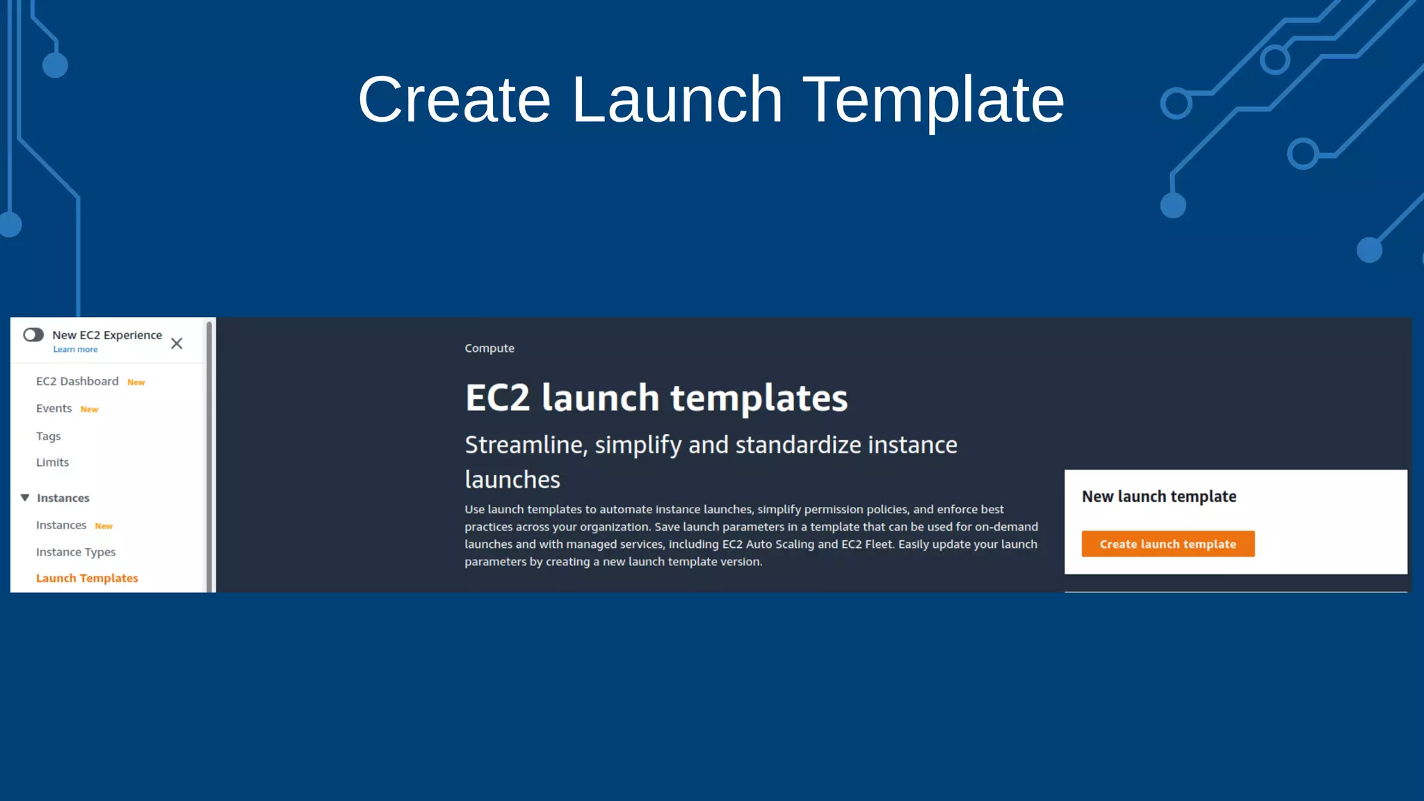 Create Launch Template
 
