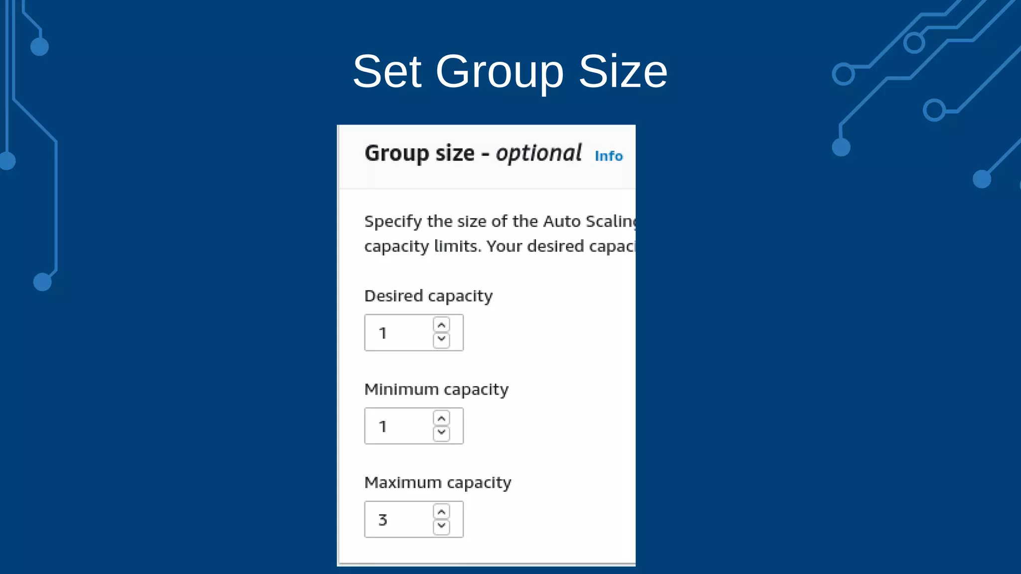 Set Group Size
 