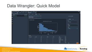 sundog-education.com
datacumulus.com
© 2024 All Rights Reserved Worldwide
Data Wrangler: Quick Model
 