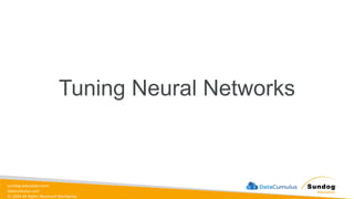 sundog-education.com
datacumulus.com
© 2024 All Rights Reserved Worldwide
Tuning Neural Networks
 