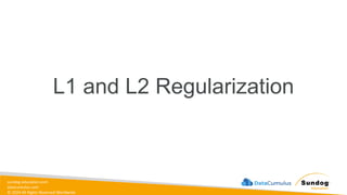 sundog-education.com
datacumulus.com
© 2024 All Rights Reserved Worldwide
L1 and L2 Regularization
 
