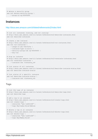 Aws cli | PDF