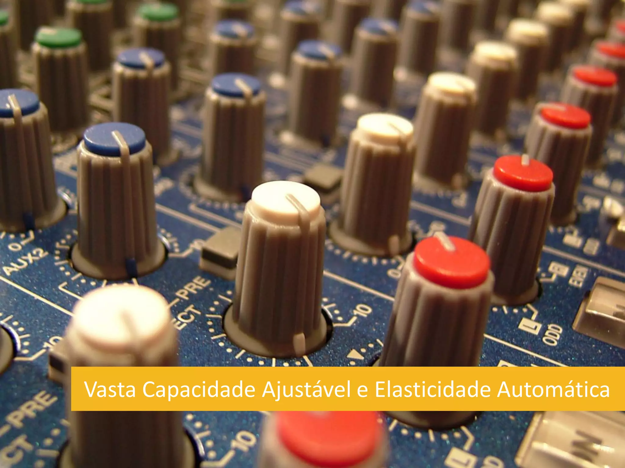 Vasta Capacidade Ajustável e Elasticidade Automática
 