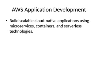 AWS Consulting and Development Services by QSS Technosoft | PPTX