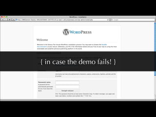 { in case the demo fails! }
 