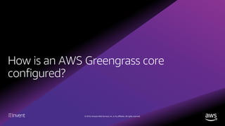 © 2018, Amazon Web Services, Inc. or its affiliates. All rights reserved.
AWS Greengrass Core
 