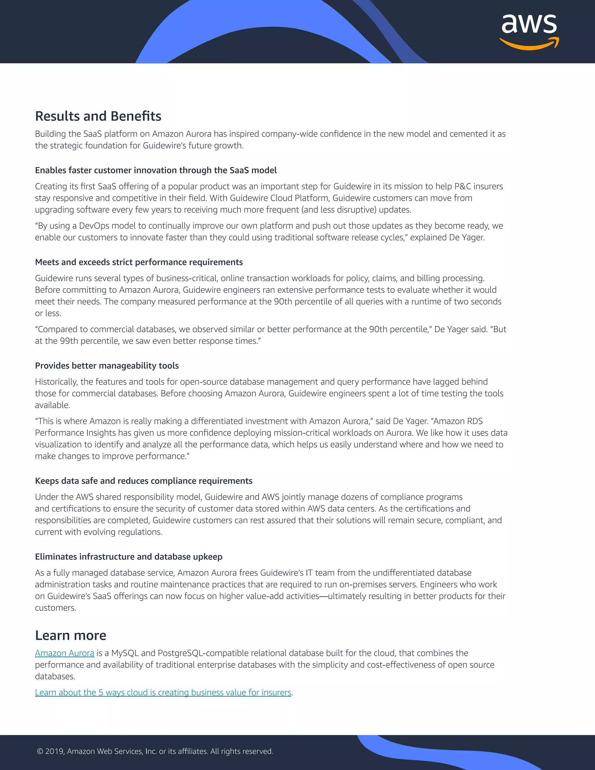 Aws guidewirecase studyfinal PDF Cloud Computing