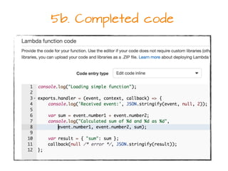 5b. Completed code
 