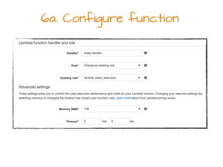 6a. Configure function
 