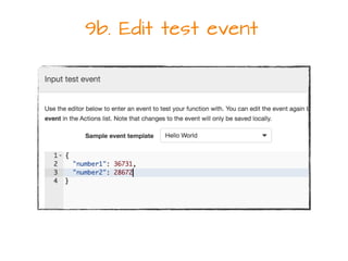 9b. Edit test event
 
