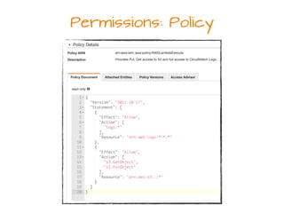 Permissions: Policy
 