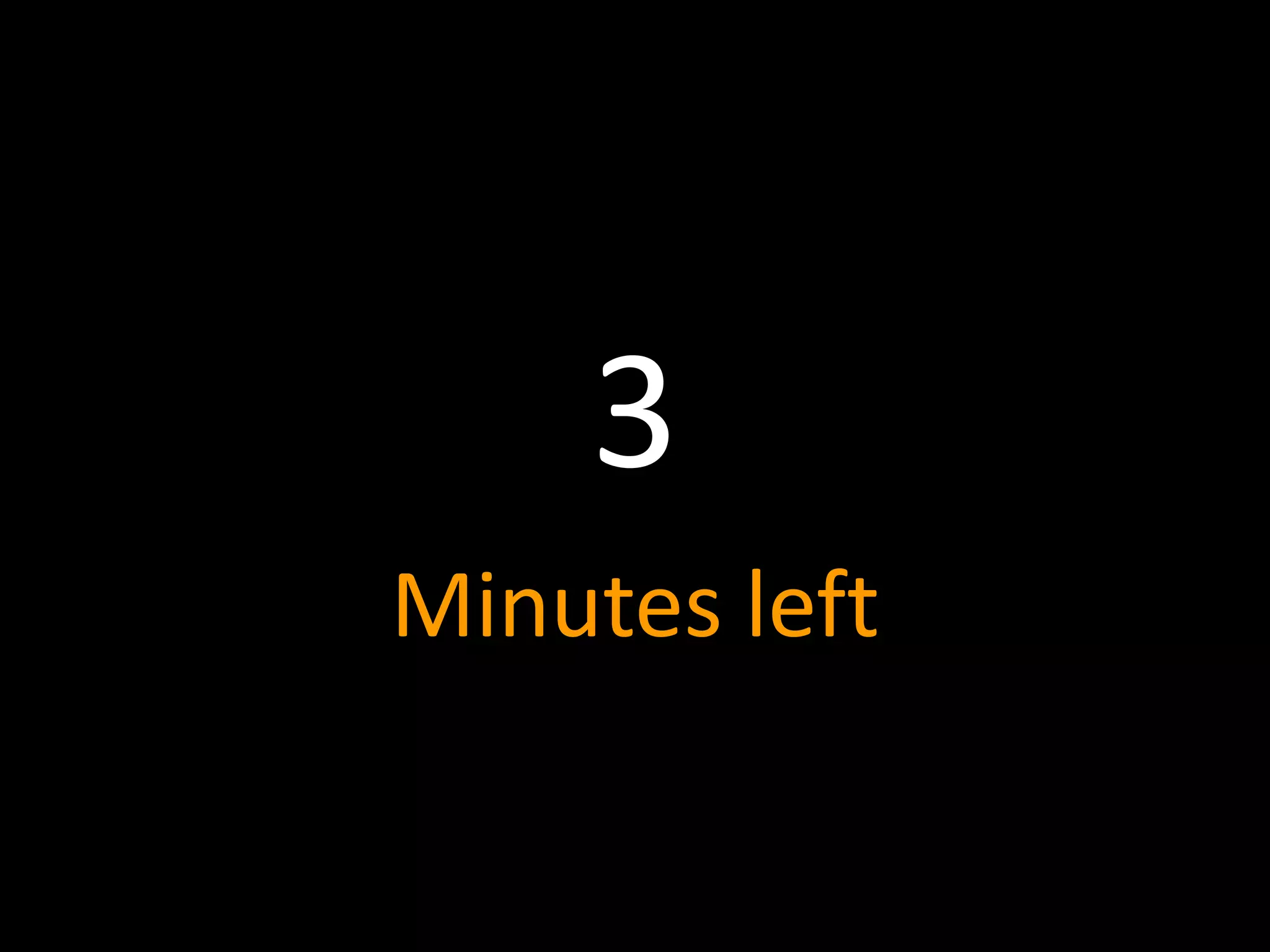 3
Minutes left
 