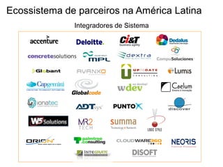 Ecossistema de parceiros na América Latina
              Integradores de Sistema
 